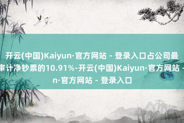 开云(中国)Kaiyun·官方网站 - 登录入口占公司最近一期经审计净钞票的10.91%-开云(中国)Kaiyun·官方网站 - 登录入口