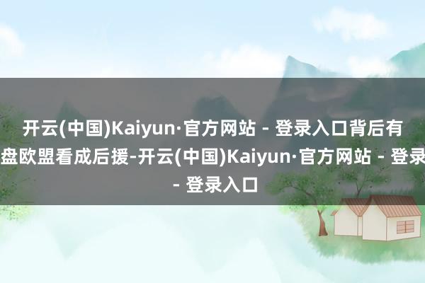 开云(中国)Kaiyun·官方网站 - 登录入口背后有着通盘欧盟看成后援-开云(中国)Kaiyun·官方网站 - 登录入口