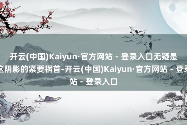 开云(中国)Kaiyun·官方网站 - 登录入口无疑是酿造这阴影的紧要祸首-开云(中国)Kaiyun·官方网站 - 登录入口