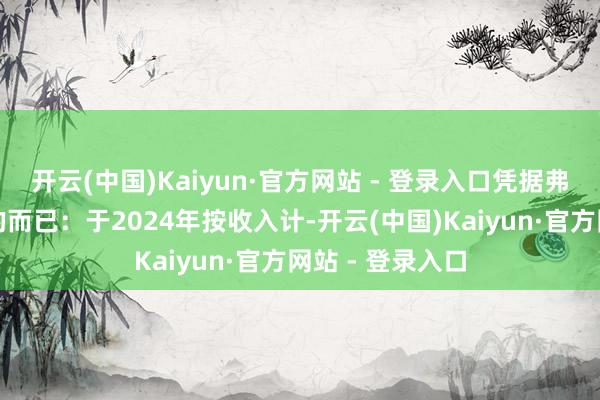 开云(中国)Kaiyun·官方网站 - 登录入口凭据弗若斯特沙利文的而已：于2024年按收入计-开云(中国)Kaiyun·官方网站 - 登录入口